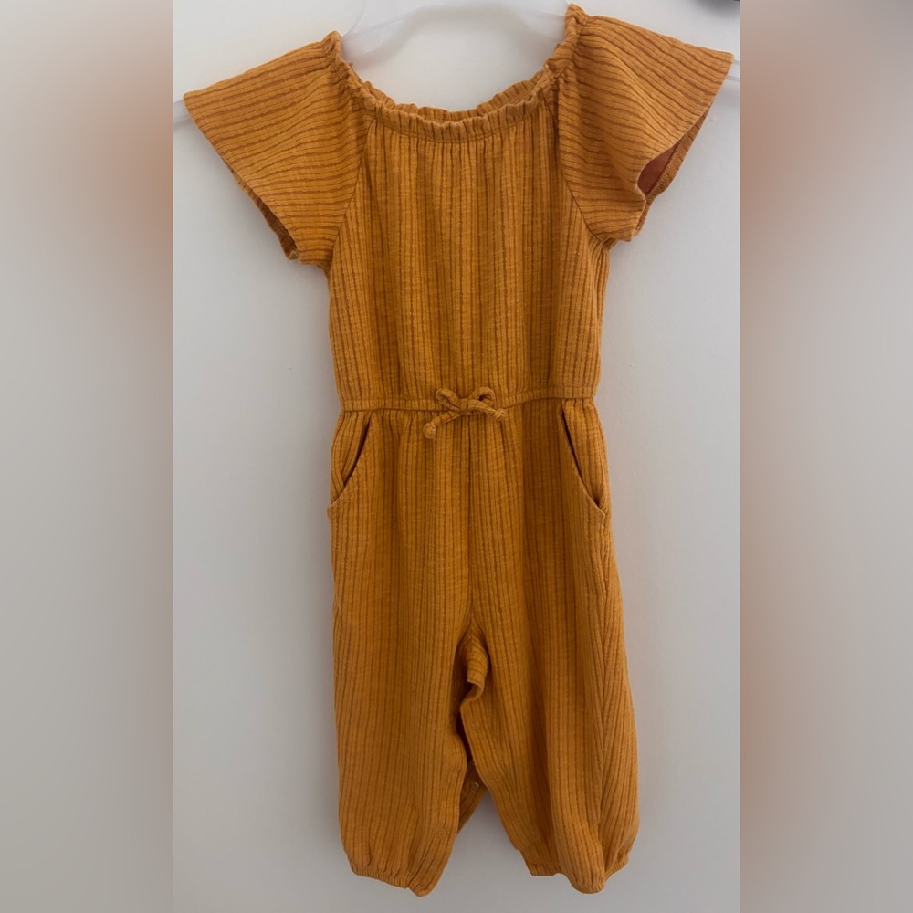 Cat & Jack Golden Ribbed Jumpsuit